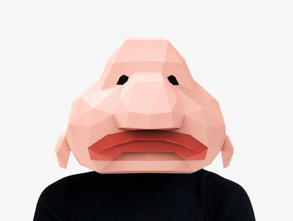 Blobfish Mask <br> DIY Paper Mask Template