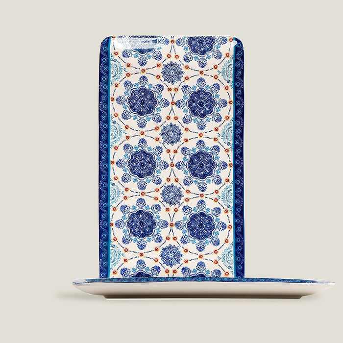 Blue Oaxaca Rectangular Plate