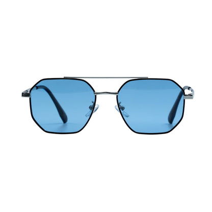 Blue & Silver Aviator Full Rim