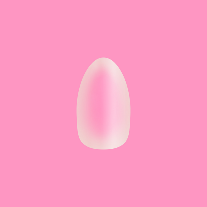 Blush Aura - Press-On | Medium | Almond soft medium almond false nail with bright pink radial manicure effect for quick at-home use