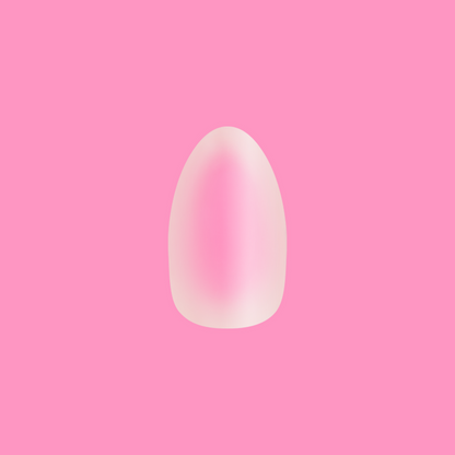 Blush Aura - Press-On | Medium | Almond soft medium almond false nail with bright pink radial manicure effect for quick at-home use