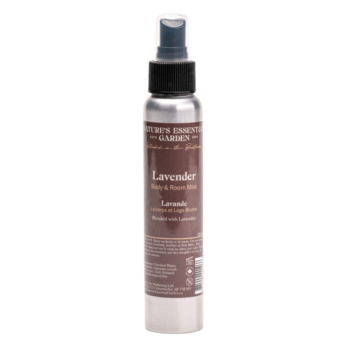 Spray Bottle of Nature's Essential Garden Body & Room Spray - Lavender 120ml