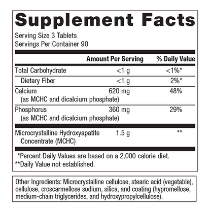 Bone Builder   by Metagenics Ingredients Label