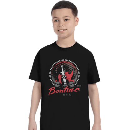 Shirts T-Shirts, Youth / XS / Black Bonfire Moonlight