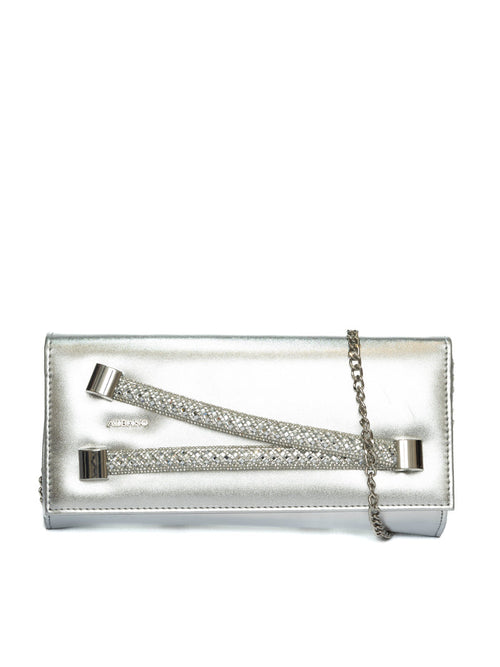 ALBANO borsa mini metal argento A1029 METAL-ARGENTO