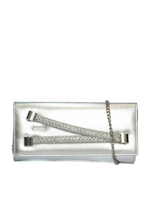 ALBANO borsa mini metal argento A1029 METAL-ARGENTO