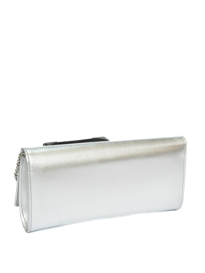 ALBANO borsa mini metal argento A1029 METAL-ARGENTO