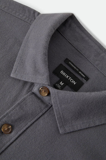 Men's Bowery Lightweight Ultra Soft Flannel in the color Future Grey - Additional Laydown image