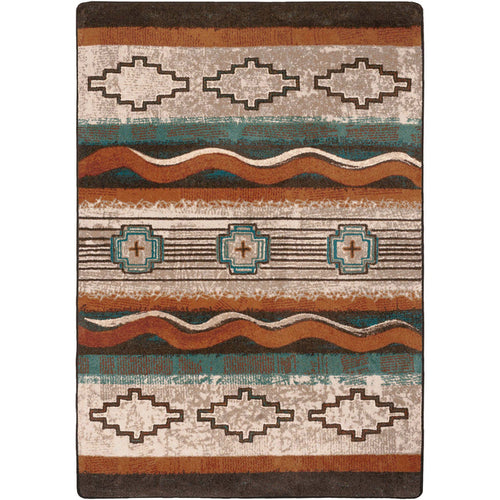 Image of an area rug, Brand New Old School OKA - Buckskin