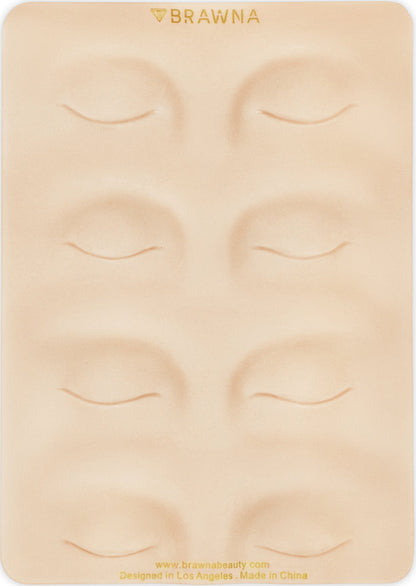 BRAWNA 3D Eyebrow PMU Practice Skin - Eyeliner Practice Skin - 4 Different Shapes - PMU Supplies