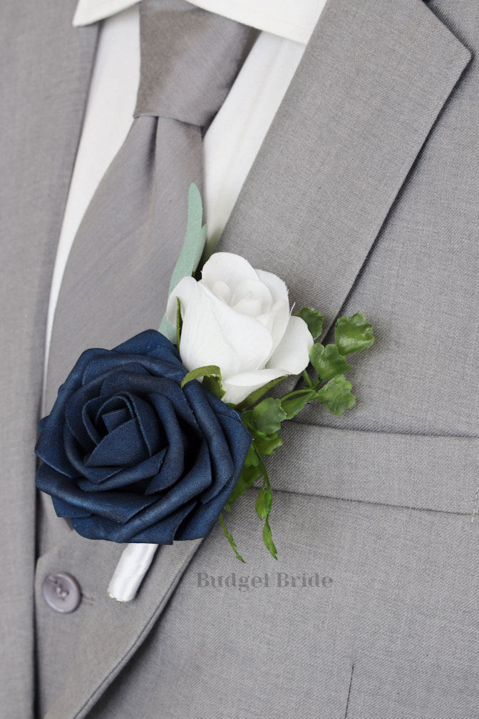 Bridal Wedding Bouquet in Mixed Blue Colors - $39.50 | Rian Collection