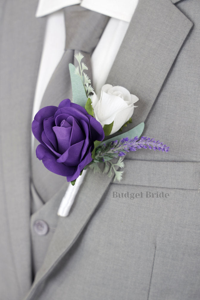 Bridal Wedding Bouquet in Purple - $39.50 | Sammy Collection