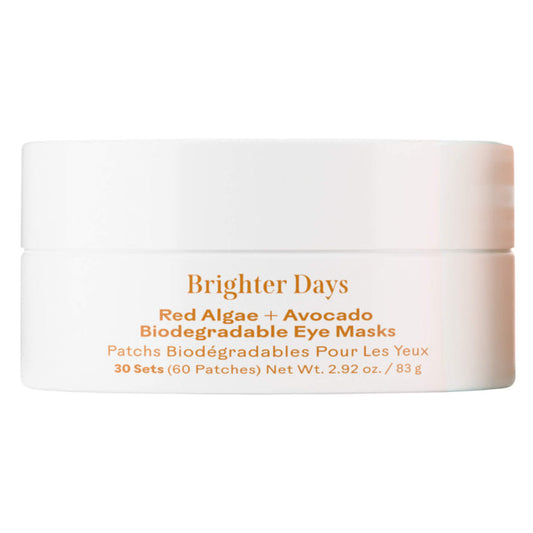 Container of Three Ships Brighter Days Algae/Avocado Biodegradable Eye Mask 30 Sets