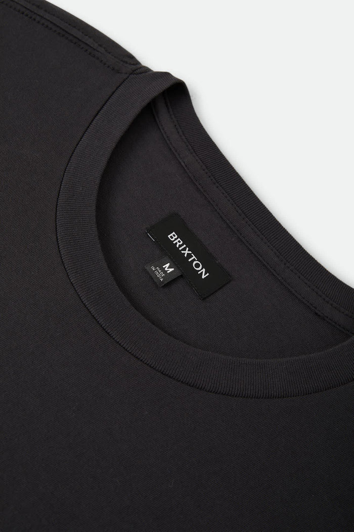 Men's Brixton Baseline Pocket T-Shirt in the color Black - Additional Laydown image