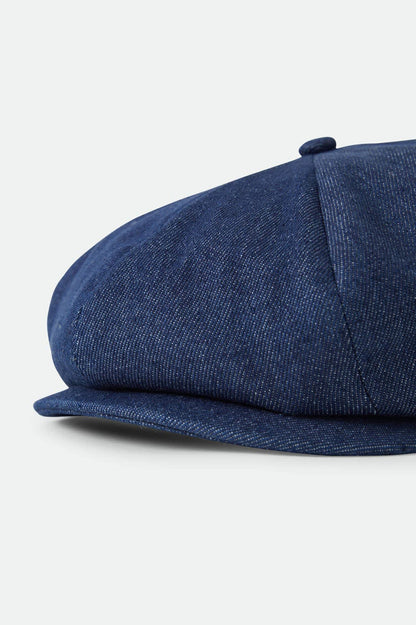 Unisex Brood Baggy Flannel Snap Cap in the color Rinse Denim - Additional Laydown image
