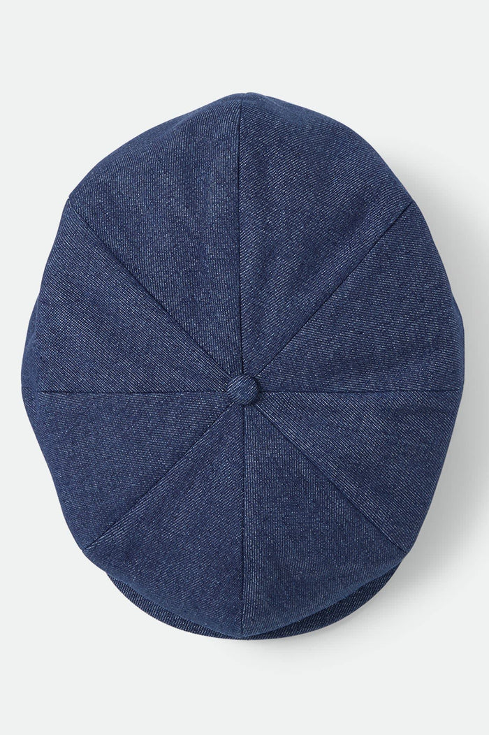 Unisex Brood Baggy Flannel Snap Cap in the color Rinse Denim - Additional Laydown image