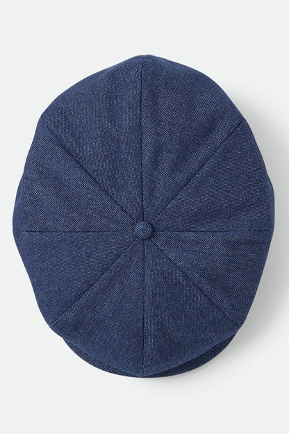 Unisex Brood Baggy Flannel Snap Cap in the color Rinse Denim - Additional Laydown image