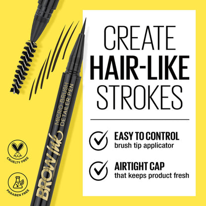 La Girl Cosmetics Eyebrow Product Brow Ink Micro Brush Detailer Pen