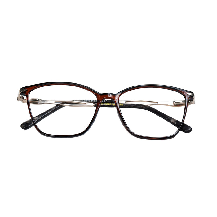 Brown Golden Cat Eye Full Rim