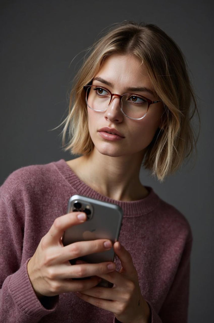 Brown Golden Cat Eye Full Rim