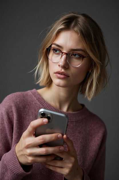 Brown Golden Cat Eye Full Rim