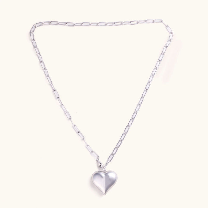 Bubble Heart Chain Necklace