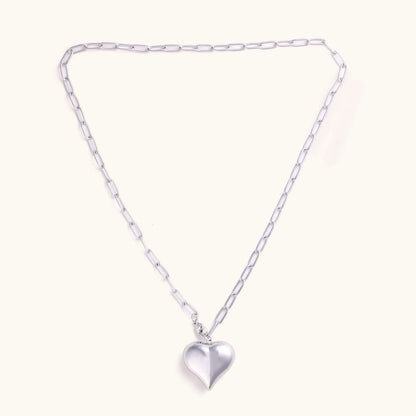 Bubble Heart Chain Necklace