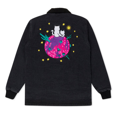 RIPNDIP Buddies In Space Jacket (Black Denim Wash)