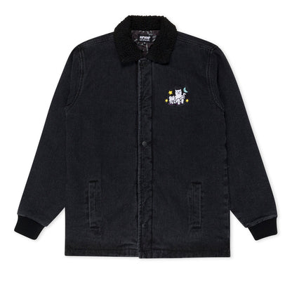 RIPNDIP Buddies In Space Jacket (Black Denim Wash)