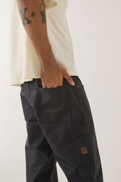 Men's Builders Carpenter Pant in the color Black - Men's Side View