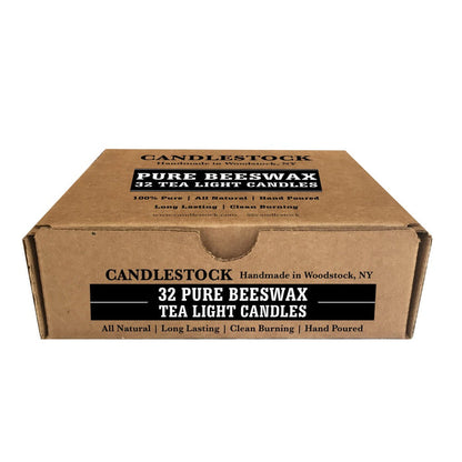 All Natural Beeswax Tea Light Candles - Bulk Tea Light Candles - Candlestock.com