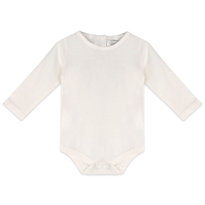 Organic Long Sleeve Baby Bodysuit (Front)