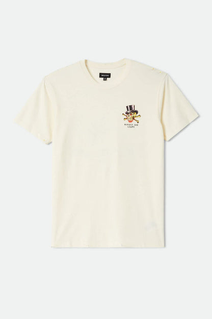 Men's Burger She Wrote Standard T-Shirt in the color Natural - Front Product View