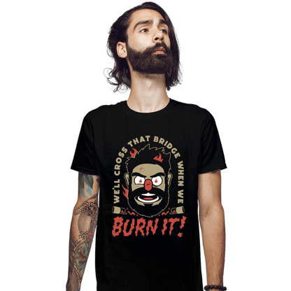Daily_Deal_Shirts Fitted Shirts, Mens / Small / Black Burn It Billy