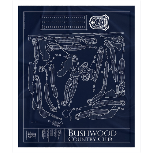 Bushwood Country Club Fleece Sherpa Blanket