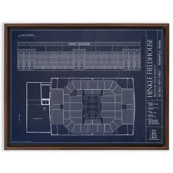 Framed Canvas - Large - Walnut