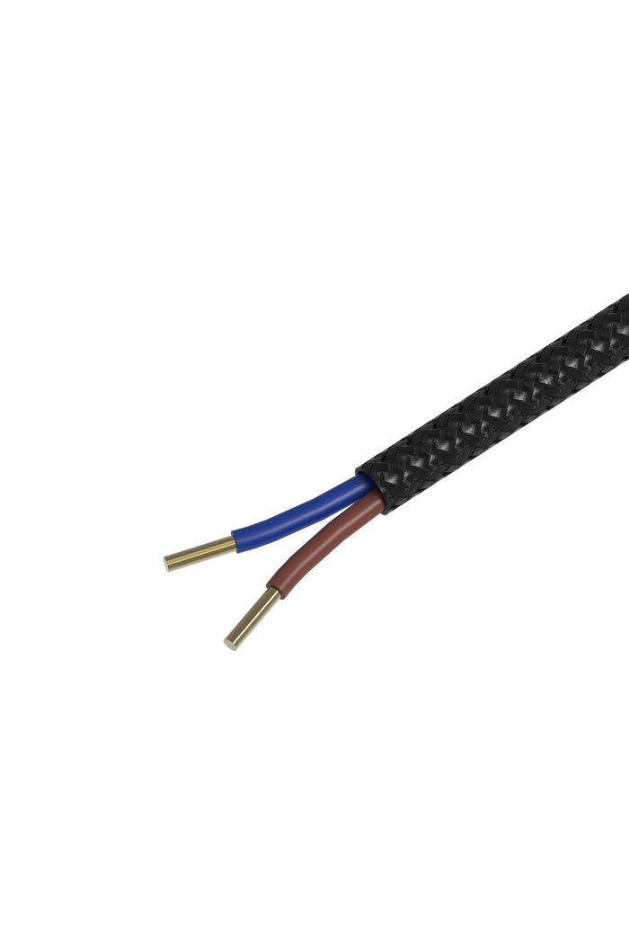 Calex Creations Fabric cable - Black - 3meter