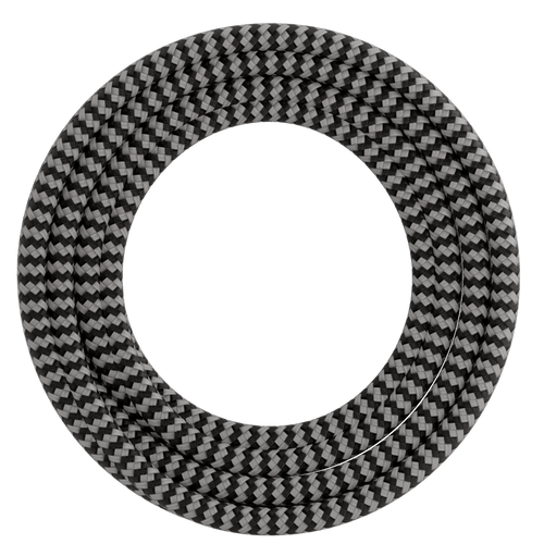 Calex Creations Fabric cable - Black/White - 1.5meter