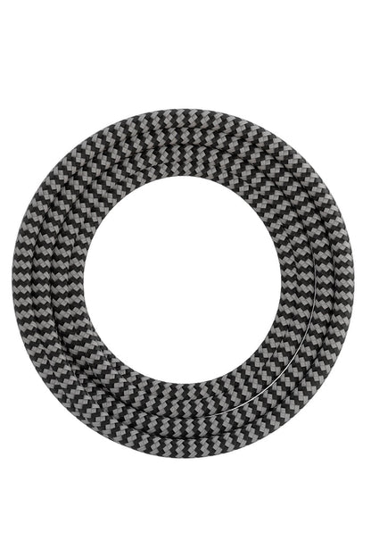 Calex Creations Fabric cable - Black/White - 3meter