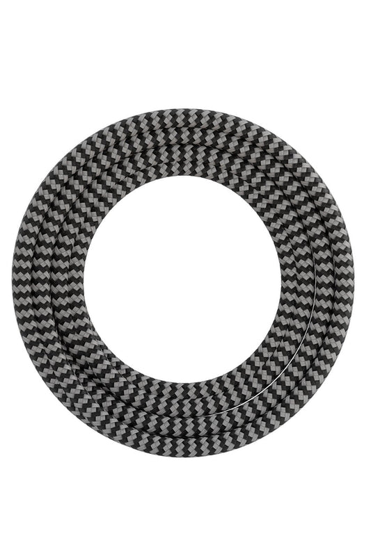 Calex Creations Fabric cable - Black/White - 3meter