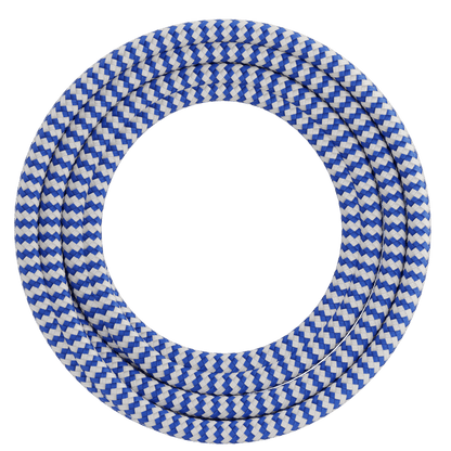 Calex Creations Fabric cable - Blue/White - 1.5meter