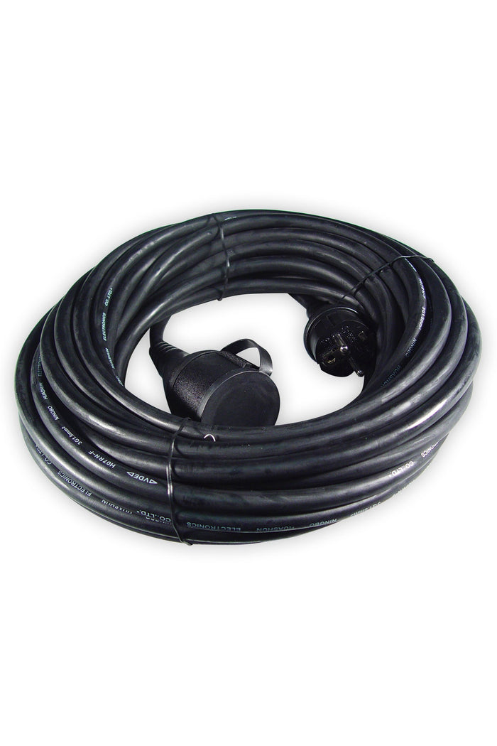 Calex Extension cable - Black - IP44 - 15m cable