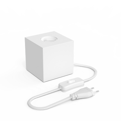 Calex Table Lamp Square - E27 - White - Excl. light source