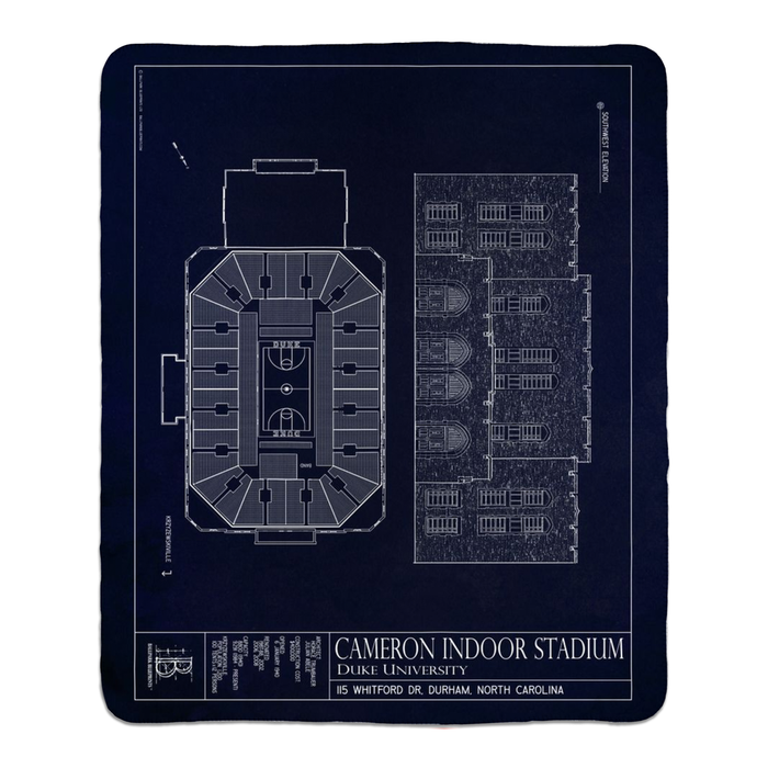 Cameron Indoor Stadium Fleece Sherpa Blankets