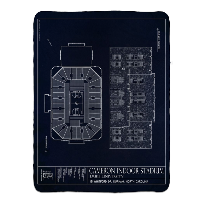 Cameron Indoor Stadium Fleece Sherpa Blankets