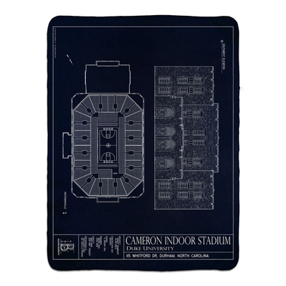 Cameron Indoor Stadium Fleece Sherpa Blankets