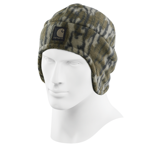 Camo Fleece 2-in-1 Hat - G47-Mossy Oak Bottomland Camo | Carhartt 105517