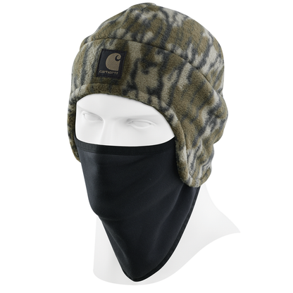 Camo Fleece 2-in-1 Hat - G47-Mossy Oak Bottomland Camo | Carhartt 105517
