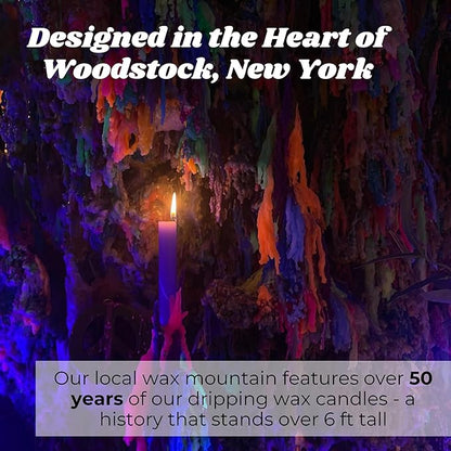 Candlestock Hippie Drippy Drip Candles - 66 Pack