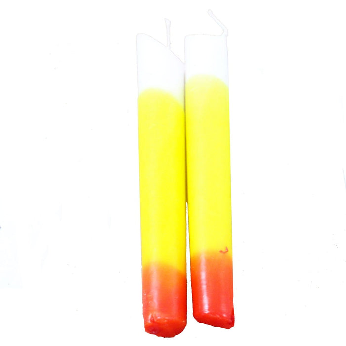 Candy Corn Drip Candle 75 Pack - Candlestock.com